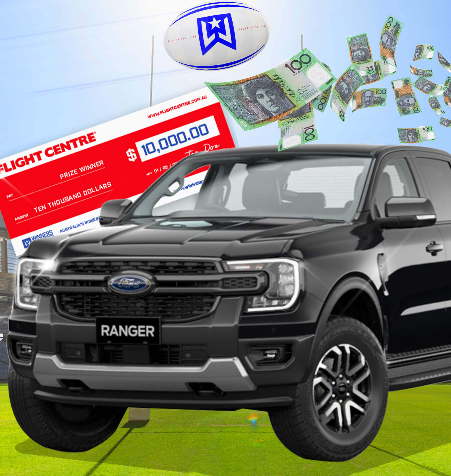 Win a New Ford Ranger Sport & State of Origin Experience - Winners Locker