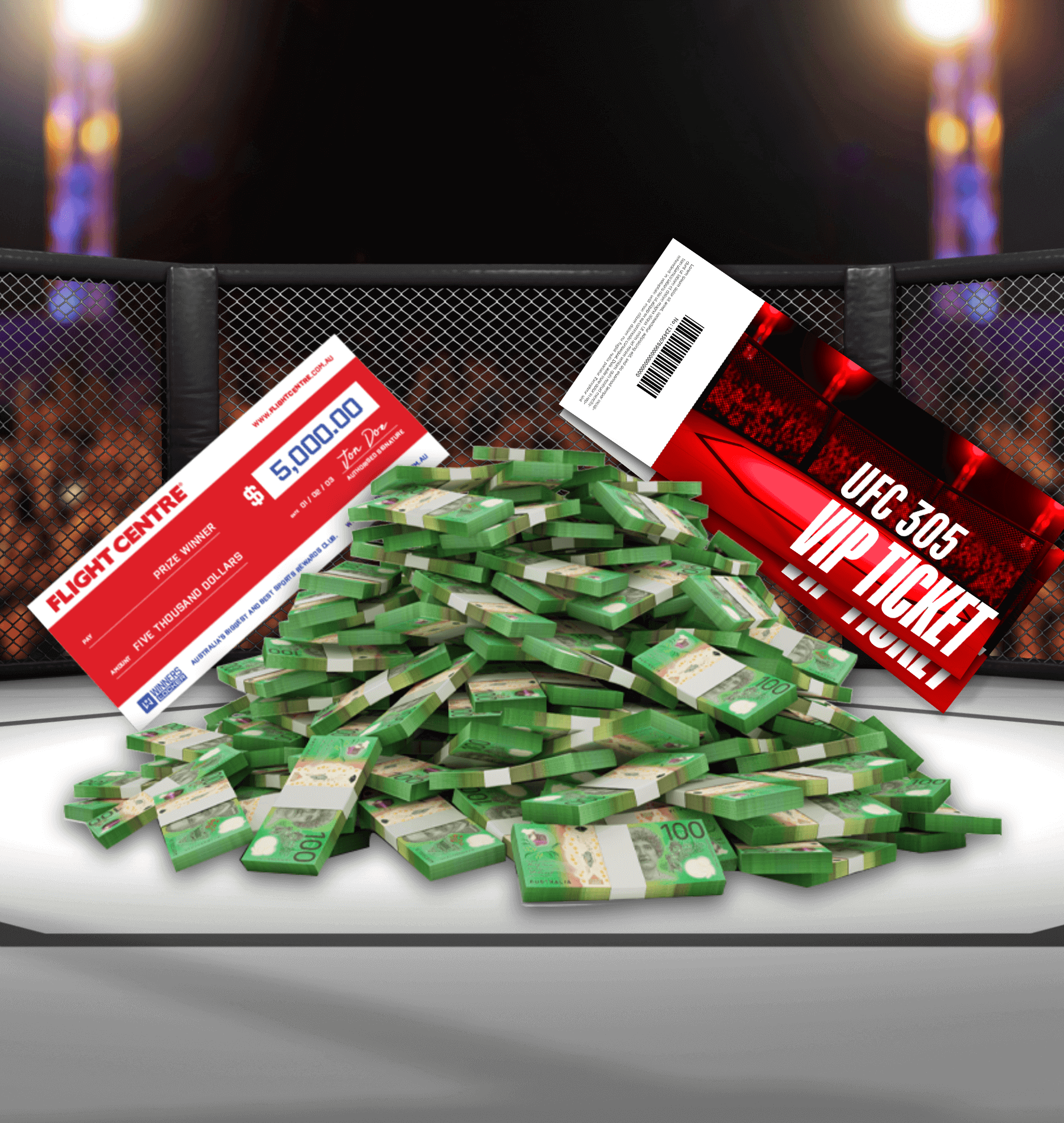 $50,000 Cash & UFC 305 VIP Experience - Winners Locker