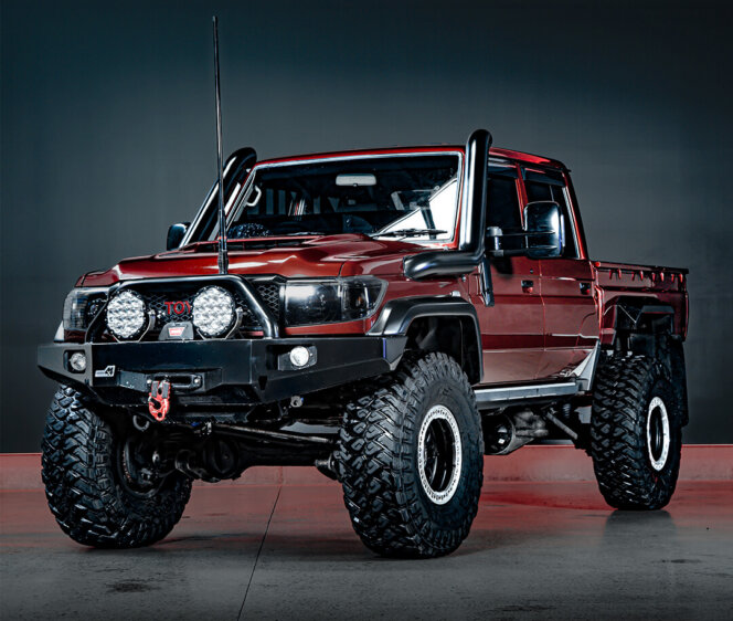 Toyota Landcruiser 79 Series (Red) or $120,000 Cash